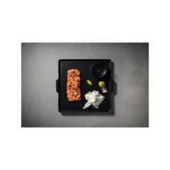 NOTOS Plat Carré En Grès 22 Cm Noire COSTA NOVA