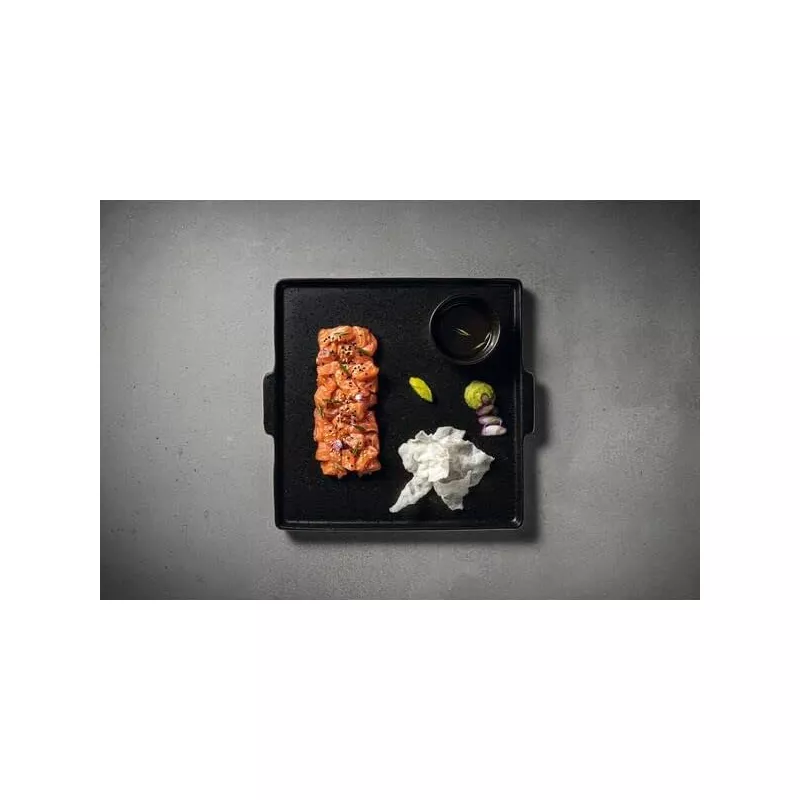 NOTOS Plat Carré En Grès 22 Cm Noire COSTA NOVA 1 NOTOS Plat Carré En Grès 22 Cm Noire COSTA NOVA