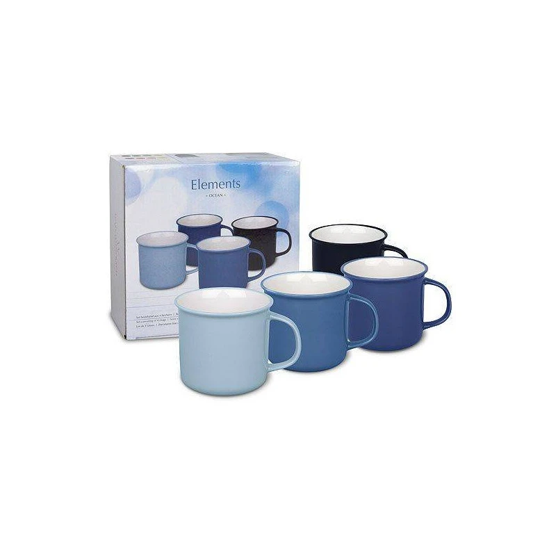 OCEAN Mug En Porcelaine Bleu - Les 4 SC 2 OCEAN Mug En Porcelaine Bleu - Les 4 SC – Image 2