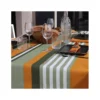 OLERON Nappe 70% Coton 30% Polyester Enduit 150X150 Oil Green SUD ETOFFE