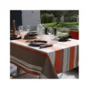 OLERON Nappe 70% Coton 30% Polyester Enduit 300X150 Burnt Orange SUD ETOFFE