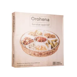 OROHENA Set Apéritif Corbeille Tressé 5 Coupelles -Peugeot Boutique orohena set aperitif corbeille tresse 5 coupelles 3
