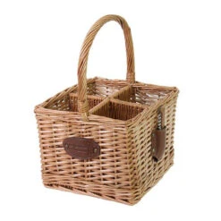 Panier Porte Bouteilles En Osier Les Jardins De La Comtesse 4 Casiers