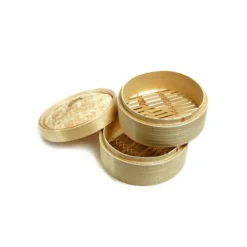 Kitchen Craft Panier Vapeur En Bambou 2 étages D25