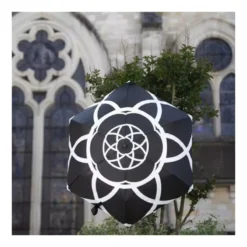 Parapluie Automatique Pliable Noir à Fleurs SMATI -Peugeot Boutique parapluie automatique pliable noir a fleurs smati 5