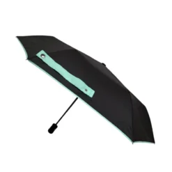 Parapluie Automatique Pliable Noir Bordure Céladon SMATI