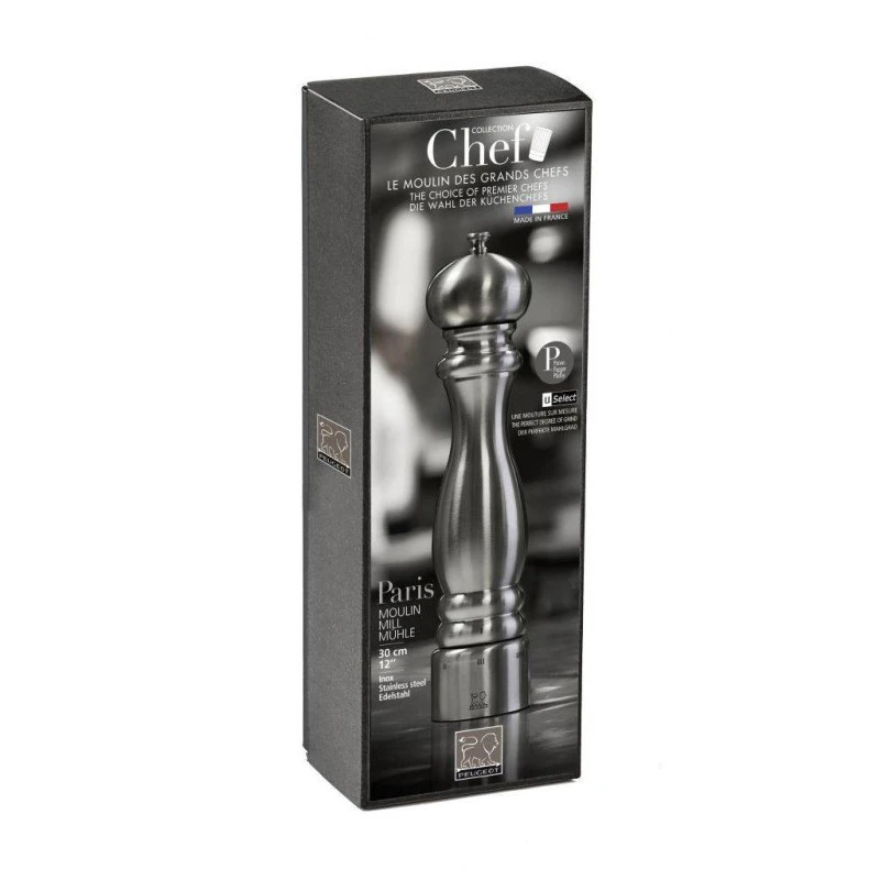 PARIS Moulin à Poivre 30 Cm PEUGEOT Collection CHEF Inox SC 3 PARIS Moulin à Poivre 30 Cm PEUGEOT Collection CHEF Inox SC – Image 3