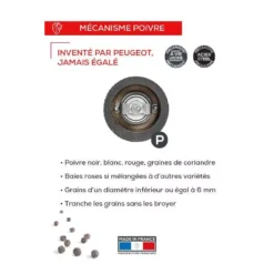 PARIS NATURE Moulin à Poivre Bois De Hêtre 30 Cm PEUGEOT Naturel -Peugeot Boutique paris nature moulin a poivre bois de hetre 30 cm peugeot naturel 9