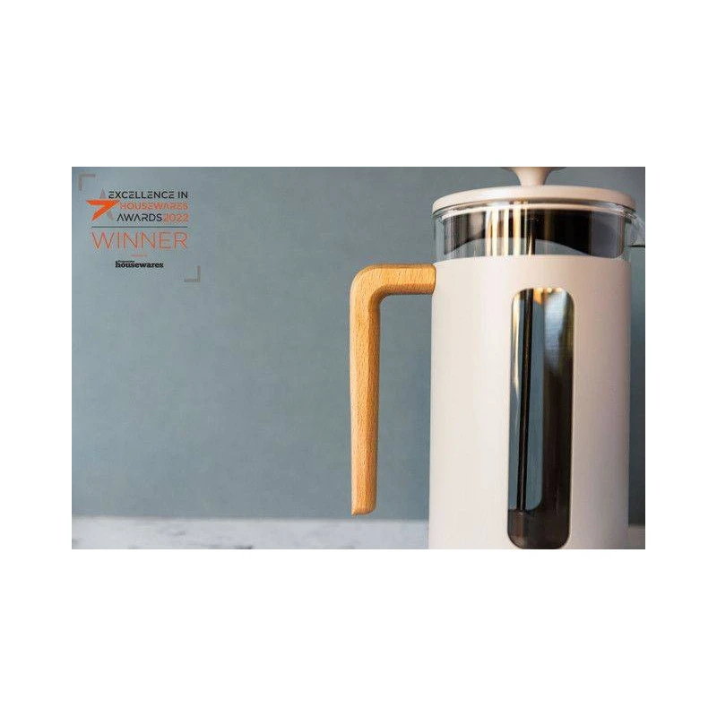 PISA Cafetière à Piston 8 Tasses La Cafetière Kitchen Craft Blanc Crème 4 PISA Cafetière à Piston 8 Tasses La Cafetière Kitchen Craft Blanc Crème – Image 4