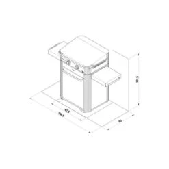 Plancha Gaz + Chariot + Capot Combo ENOSIGN 65 Bleu Navy -Peugeot Boutique plancha gaz chariot capot combo enosign 65 bleu navy 14