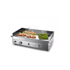 Plancha Gaz INOX 2 X 2250 W PLANCHA K KRAMPOUZ 65 X 40 Cm