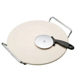 Kitchen Craft Plaque Pierre à Pizza Céramique Et Roulette D32