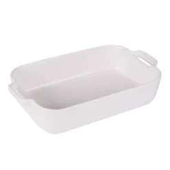 Plat à Four Rectangulaire Porcelaine Blanche 36.4x21x7.1 SC