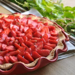 Plat à Tarte COROLLE D33 Cm Grand Cru Emile HENRY -Peugeot Boutique plat a tarte corolle d33 cm grand cru emile henry p 4