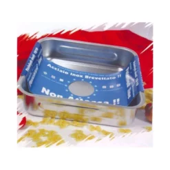 Plat Carré Haut Inox Anti-Adhérent 36x36cm