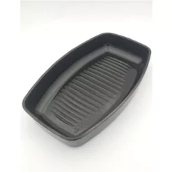 Plat Poisson Poulet Rôti BRETAGNE CERAMIQUE INDUSTRIE Noir Fusain