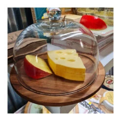 Plateau Acacia D30 + Cloche Verre D 27 Fromage Gâteau ZASSENHAUS -Peugeot Boutique plateau acacia d30 cloche verre d 27 fromage gateau zassenhaus 6