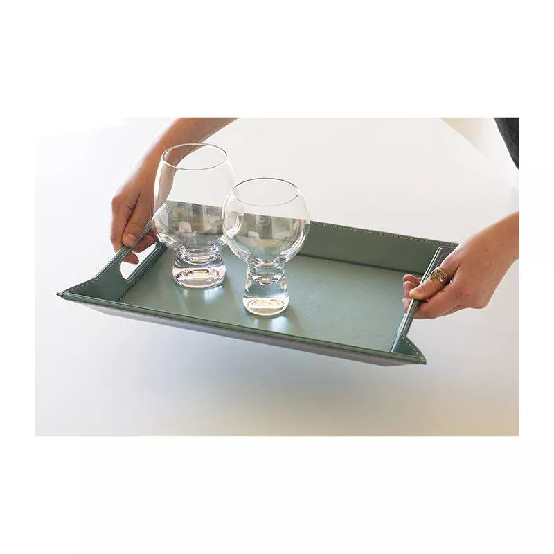 Plateau FreeForm 55 X 41 Vert Celadon / Blanc 2 Plateau FreeForm 55 X 41 Vert Celadon / Blanc – Image 2