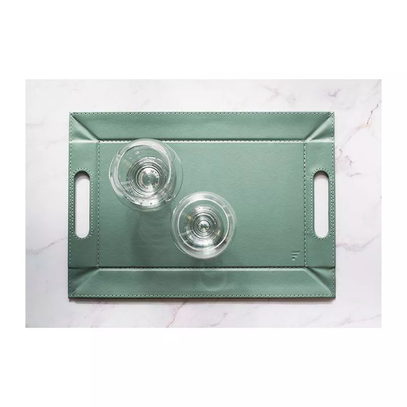 Plateau FreeForm 55 X 41 Vert Celadon / Blanc 3 Plateau FreeForm 55 X 41 Vert Celadon / Blanc – Image 3