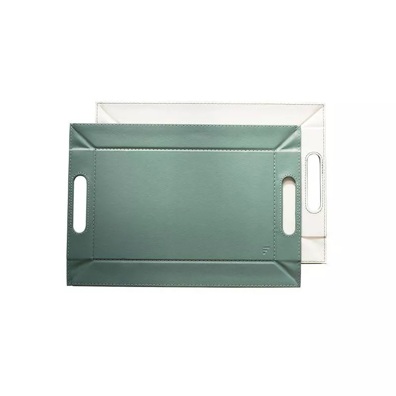 Plateau FreeForm 55 X 41 Vert Celadon / Blanc 4 Plateau FreeForm 55 X 41 Vert Celadon / Blanc – Image 4
