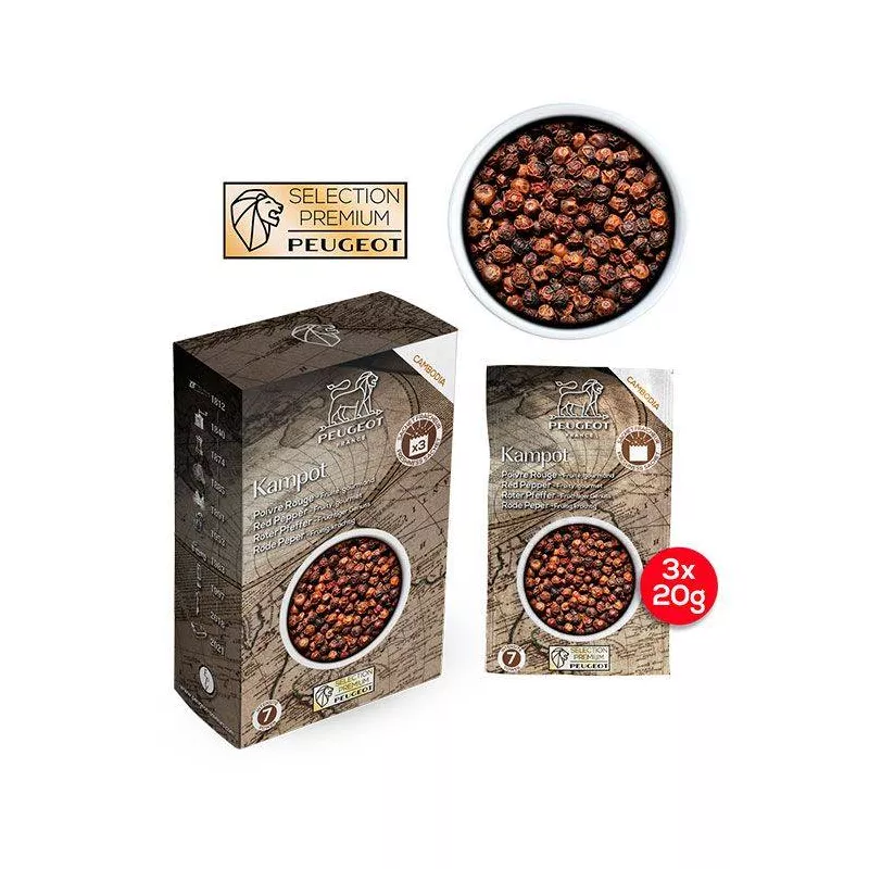 Poivre Rouge Kampot 60 G PEUGEOT 7 Poivre Rouge Kampot 60 G PEUGEOT – Image 7