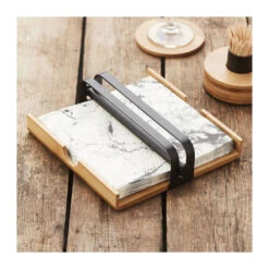 Porte Serviettes En Bambou Et Acier Laqué Point Virgule SC