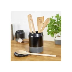 Cole & Mason Pot à Ustensiles Céramique COLE&MASON Noir Et Gris SC -Peugeot Boutique pot a ustensiles ceramique colemason noir et gris 6