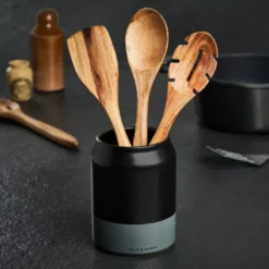 Cole & Mason Pot à Ustensiles Céramique COLE&MASON Noir Et Gris SC -Peugeot Boutique pot a ustensiles ceramique colemason noir et gris 7