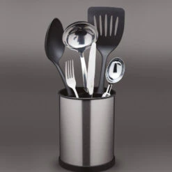 Kitchen Craft Pot à Ustensiles Tournant Inox Brossé Masterclass