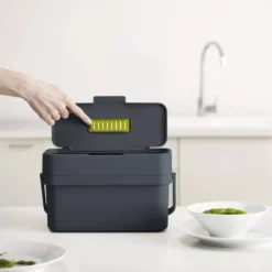 COMPO Poubelle De Cuisine Tri Sélectif Modulable Joseph Joseph 4 L Gris Graphite 13 COMPO Poubelle De Cuisine Tri Sélectif Modulable Joseph Joseph 4 L Gris Graphite -Peugeot Boutique poubelle de cuisine tri selectif modulable stack joseph joseph 4 l noir 3