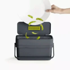 COMPO Poubelle De Cuisine Tri Sélectif Modulable Joseph Joseph 4 L Gris Graphite 14 COMPO Poubelle De Cuisine Tri Sélectif Modulable Joseph Joseph 4 L Gris Graphite -Peugeot Boutique poubelle de cuisine tri selectif modulable stack joseph joseph 4 l noir 4