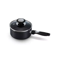 PRO INDUC Casserole Corps Alu ép 3mm Revêtement Céramique + Couvercle BEKA D16