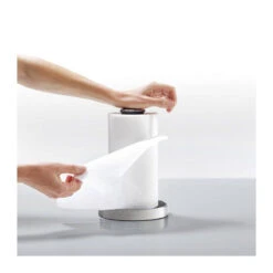 Push Tear Support Dévidoir Essuie Tout Joseph Joseph Inox Gris