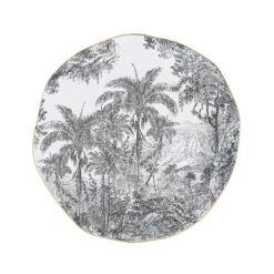 EASY LIFE RAIN FOREST Assiette Plate En Porcelaine 26 Cm SC -Peugeot Boutique rain forest assiette plate en porcelaine 26 cm 3