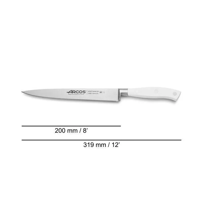 RIVIERA BLANC Couteau à Découper ARCOS 20 Cm 10 RIVIERA BLANC Couteau à Découper ARCOS 20 Cm – Image 10