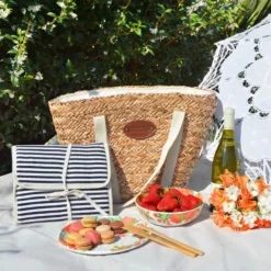 RIVIERA Lin Sac De Plage Pique-nique 4 Personnes Les Jardins De La Comtesse