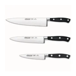 RIVIERA NOIR SET DE 3 Couteaux - Office Cusine 15 Et 20 - ARCOS