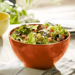 Saladier En Céramique Emile Henry Orange Toscane D21 Cm -Peugeot Boutique saladier 21 cm orange toscane 3