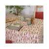 SARDINES Nappe 70% Coton 30% Polyester Enduite 150X150 Brique SUD ETOFFE