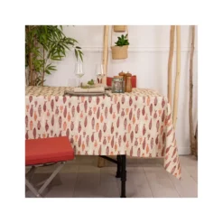 SARDINES Nappe 70% Coton 30% Polyester Enduite 150X150 Brique SUD ETOFFE -Peugeot Boutique sardines nappe 70 coton 30 polyester enduite 150x150 brique sud etoffe 7