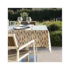 SARDINES Nappe 70% Coton 30% Polyester Enduite 150X150 Marine SUD ETOFFE -Peugeot Boutique sardines nappe 70 coton 30 polyester enduite 150x150 marine sud etoffe 8