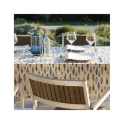 SARDINES Nappe 70% Coton 30% Polyester Enduite 250X150 Marine SUD ETOFFE -Peugeot Boutique sardines nappe 70 coton 30 polyester enduite 250x150 marine sud etoffe 7