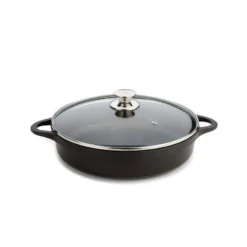 Sautoir 2 Anses Fonte Aluminium Revêtue + Couvercle VALIRA D36