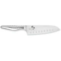 SEKI MAGOROKU SHOSO Couteau Japonais Santoku Alvéolé KAI 16.5 Cm