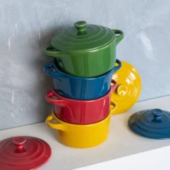 Set 4 Mini Cocotte Ronde D9 OLD -Peugeot Boutique set 4 mini cocotte ronde d9 old 4