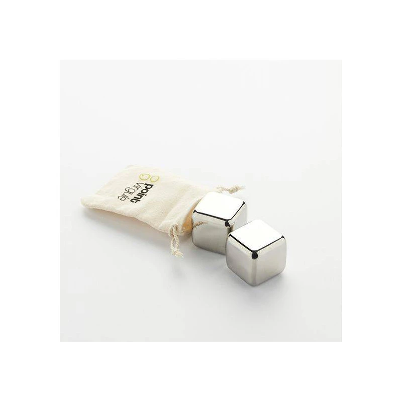 Set De 2 Glaçons Réutilisables En Inox Avec Pochette Point Virgule 4 Set De 2 Glaçons Réutilisables En Inox Avec Pochette Point Virgule – Image 4