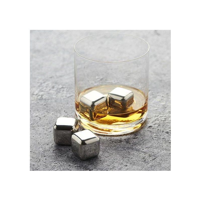 Set De 4 Glaçons Réutilisables En Inox Avec Pochette Point Virgule 1 Set De 4 Glaçons Réutilisables En Inox Avec Pochette Point Virgule