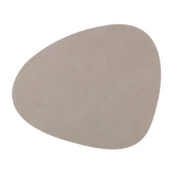 Set De Table NUPO En Cuir Recyclé LINDDNA 44 X 37 Gris Clair