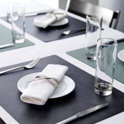 Set De Table Rectangulaire NUPO En Cuir Recyclé LINDDNA 45 X 35 Noir 7 Set De Table Rectangulaire NUPO En Cuir Recyclé LINDDNA 45 X 35 Noir -Peugeot Boutique set de table rectangulaire nupo en cuir recycle linddna 45 x 35 noir 3