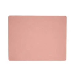 Set De Table Rectangulaire NUPO En Cuir Recyclé LINDDNA 45 X 35 Rose